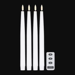 Bright LED-Kerze 28,5cm 4er Pack mit Fernbedienung