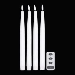 Bright LED-Kerze 28,5cm 4er Pack mit Fernbedienung