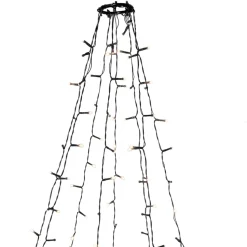 Crispy Lichterkette ice white