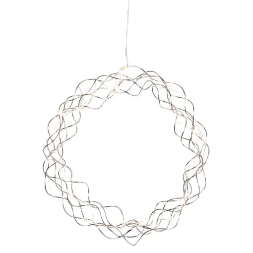 Curly Kranz mit LEDs 30cm