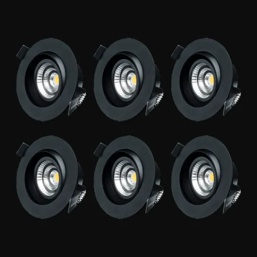 Designlight Downlight Tilt 6er-Pack