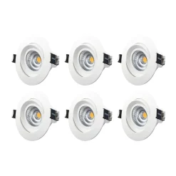 Designlight Downlight Tilt 6er-Pack