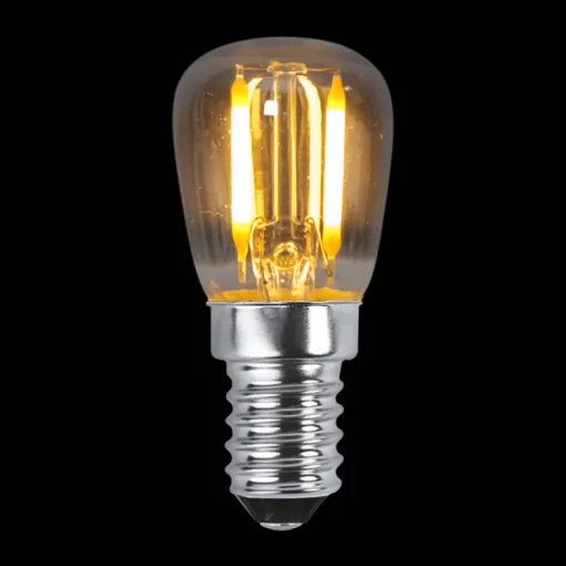 E14 Birnenleuchte rauchfarben 1 W LED