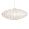 Ellipse Lampenschirm 65cm Leinen