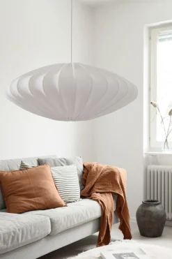 Ellipse Lampenschirm 65cm Leinen