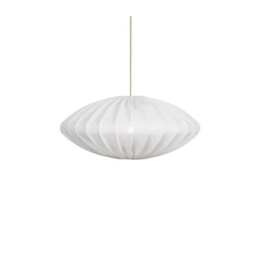 Ellipse Leinen Pendelleuchte Ø80 cm