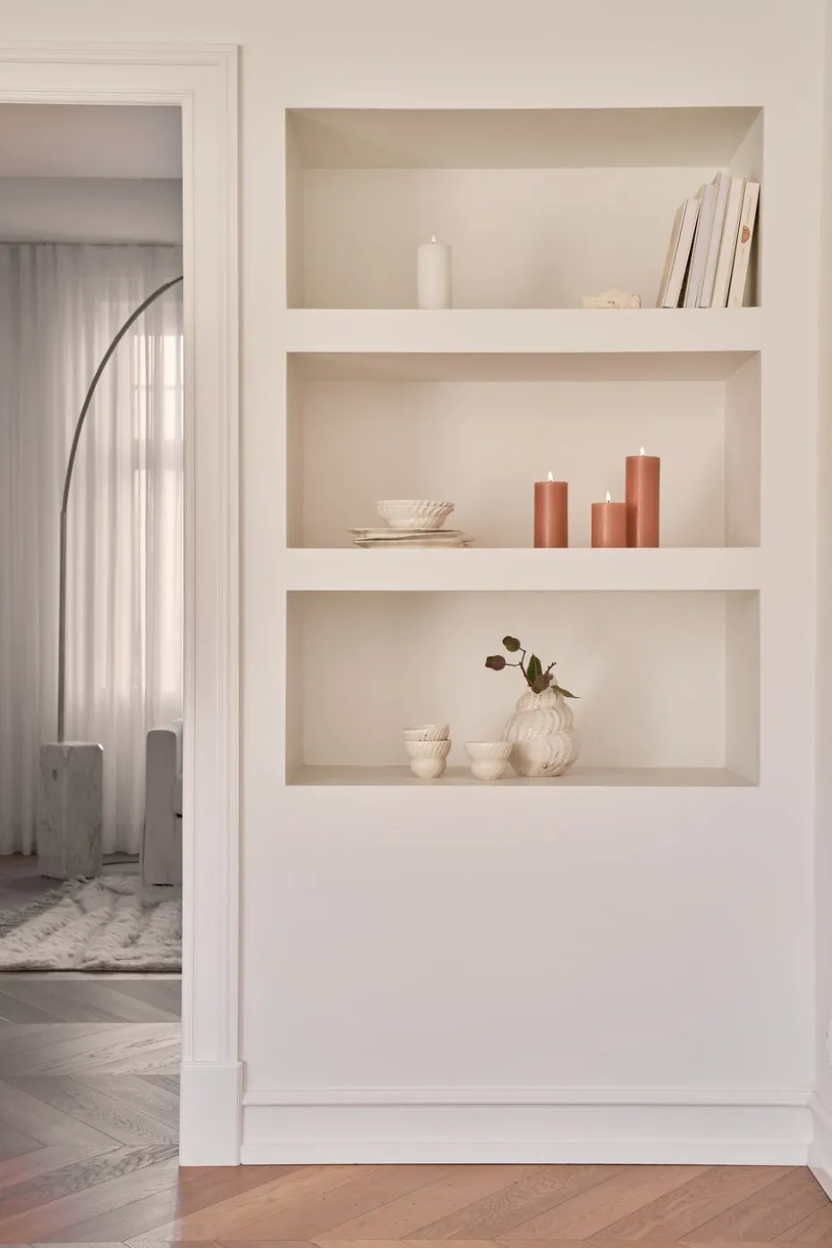 ester & erik Blockkerze LED Ø7,5x20 cm