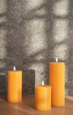 ester & erik Blockkerze LED Ø7,5x20 cm