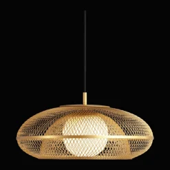 Faraday Leuchte brushed brass