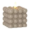 Flamme Dot Stumpenkerze Ø7,5x9,5 cm