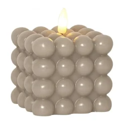 Flamme Dot Stumpenkerze Ø7,5x9,5 cm