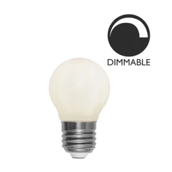 Lichtquelle E27 LED filament Kugel opal 45mm