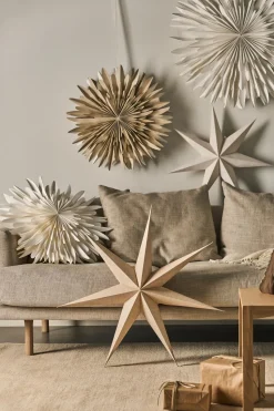 Luna Adventsstern beige mit Punkten