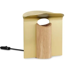 RF200 Petal Tischleuchte, Oiled oak-brass