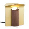 RF200 Petal Tischleuchte, Oiled walnut-brass