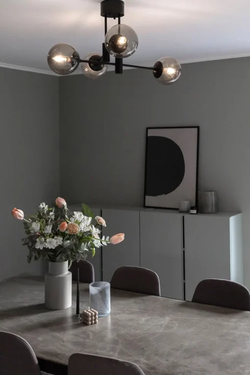 Solar Pendelleuchte schwarz 73cm