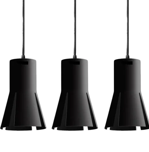 Split Pendelleuchte schwarz