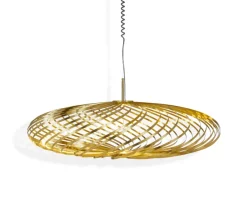 Spring pendelleuchte LED brass