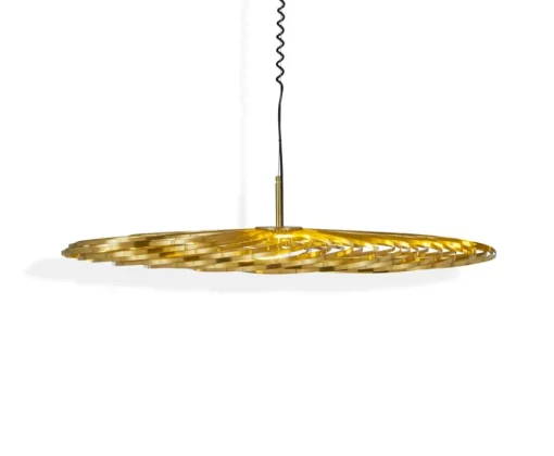 Spring pendelleuchte LED brass
