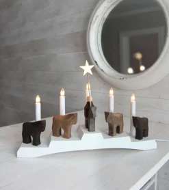 Staffans fålar Adventskerzenhalter 5 Lampen