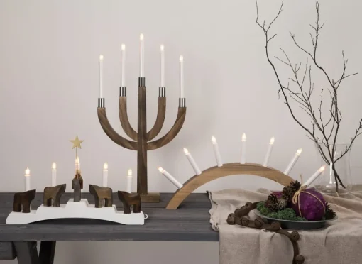 Staffans fålar Adventskerzenhalter 5 Lampen