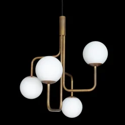 Strapatz Pendelleuchte globus Ø78 cm