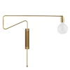 Swing Wandleuchte Messing