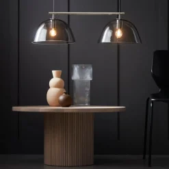 Wendo 70 Pendelleuchte rauchgefärbtes Glas