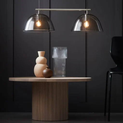 Wendo 70 Pendelleuchte rauchgefärbtes Glas