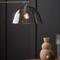 Wendo 70 Pendelleuchte rauchgefärbtes Glas